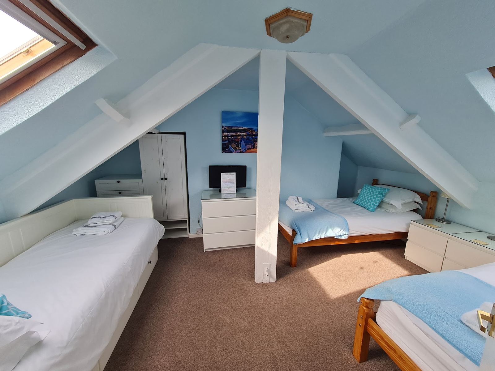 The two-bedroom family suite under the eaves at Kimberley Guest House
